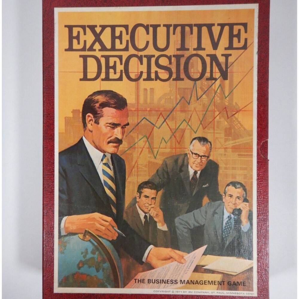 Executive Decision 3M Board game Complete 1971 Business Management Game Vintage